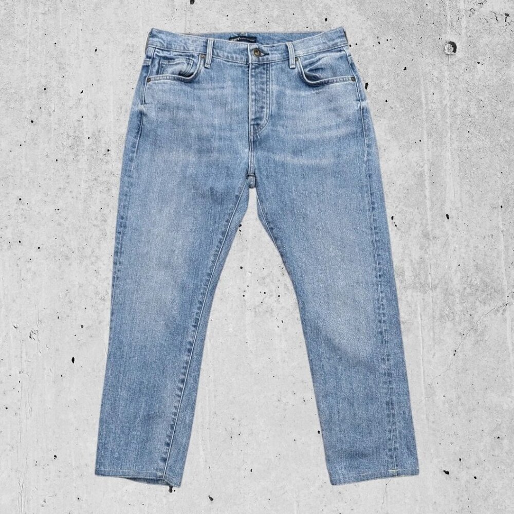 Womens Levis Crafted Selvage Jeans Size 26 / 27 Slouchy Taper (Hemmed)